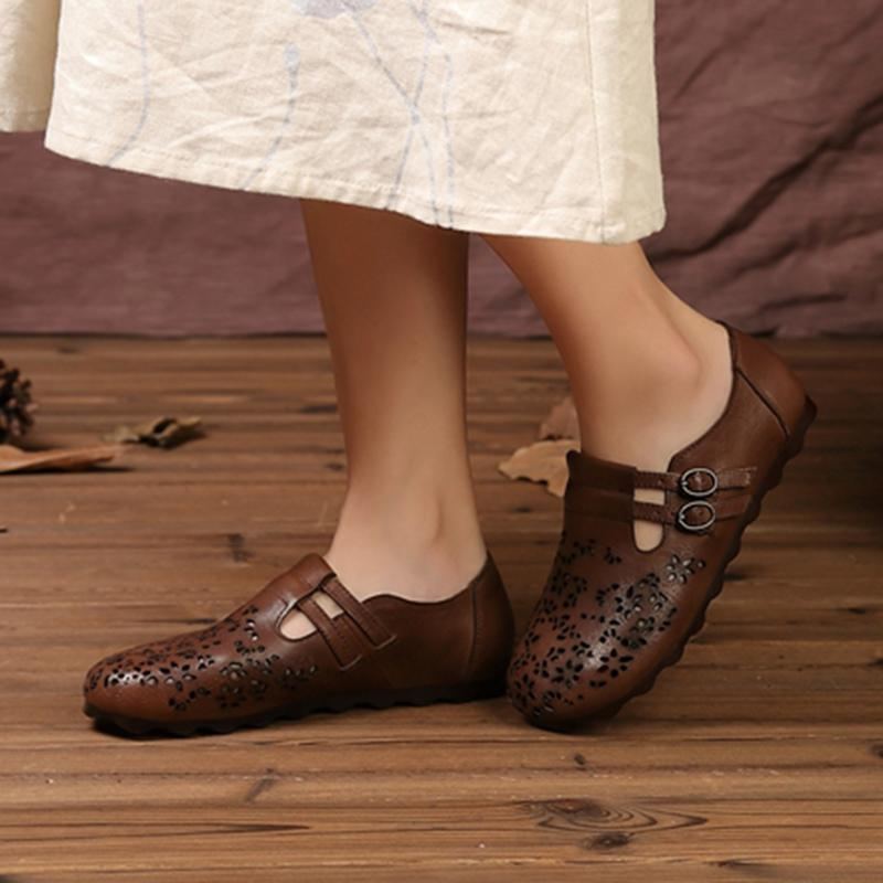 Spring Flat Retro-solki Vapaa-ajan Sandaalit 34-40