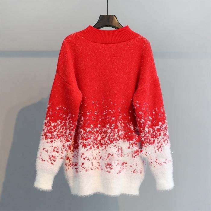 Pullover Snowflake Jouluinen Neulepusero