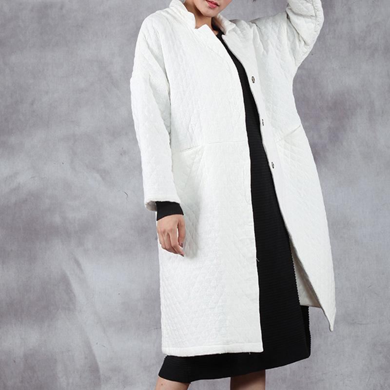 Talvi Retro Patchwork Loose Cotton Overcoat