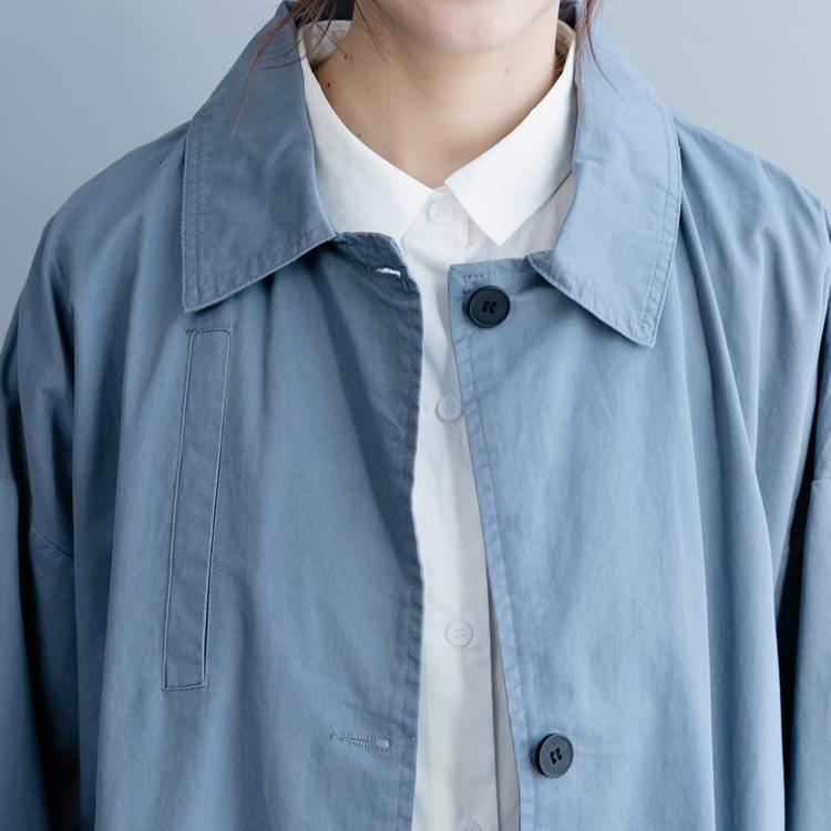 Yksinkertainen Loose Windbreaker Coat-blue