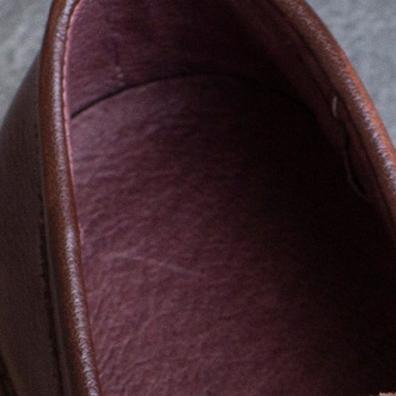 Spring Leather British Round Toe Loafers-kengät