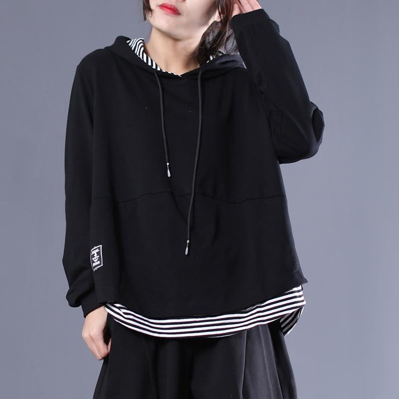 Black Stripe Patchwork Rento Villapaita