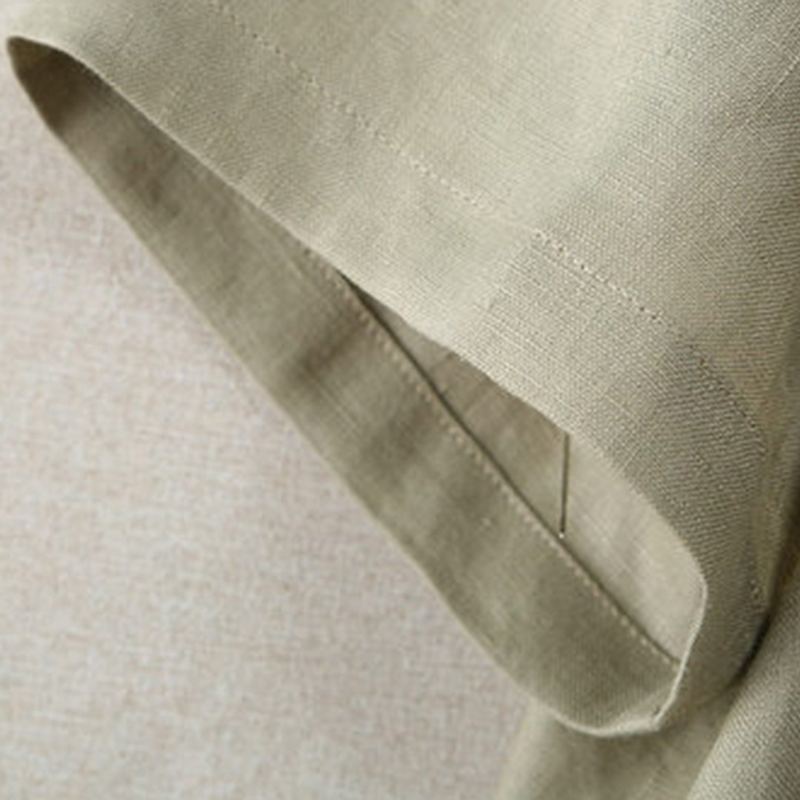 Classic Side Slits Pellava T-paita