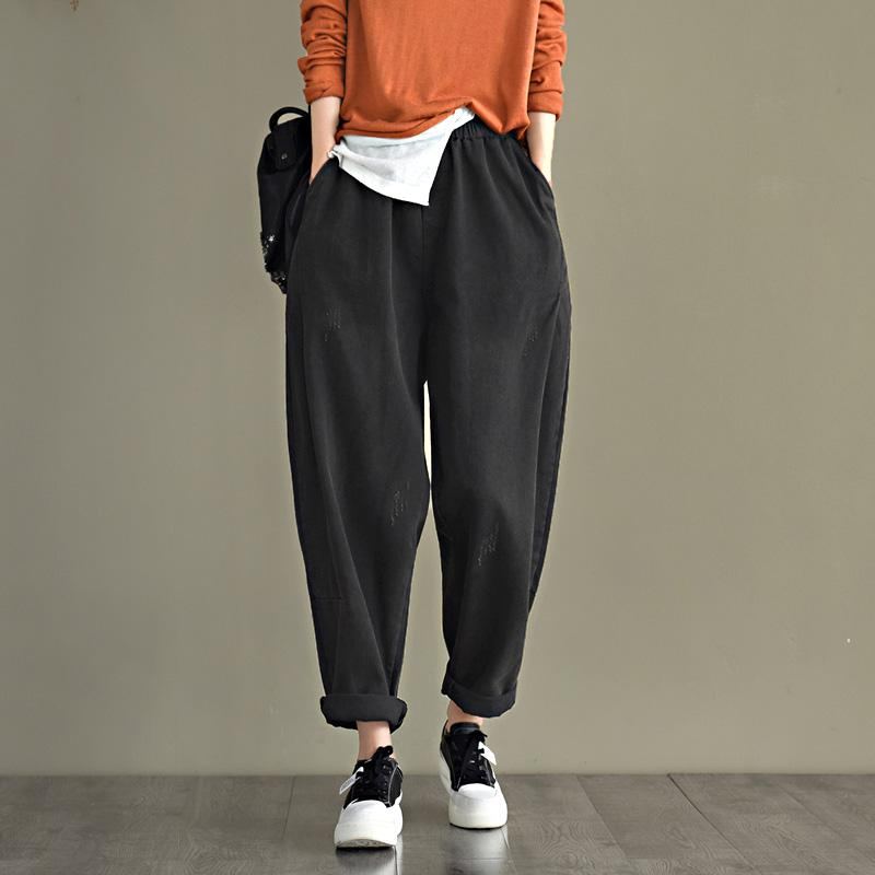 Kevät Retro Cotton Denim Harem Pants