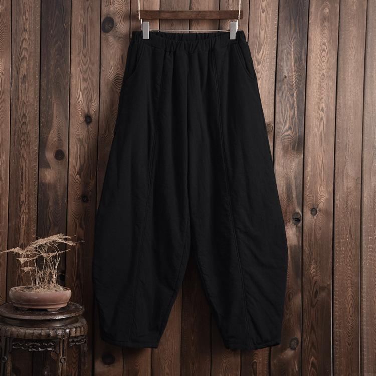 Plus Size Winter Retro Bloomers-puuvillahousut