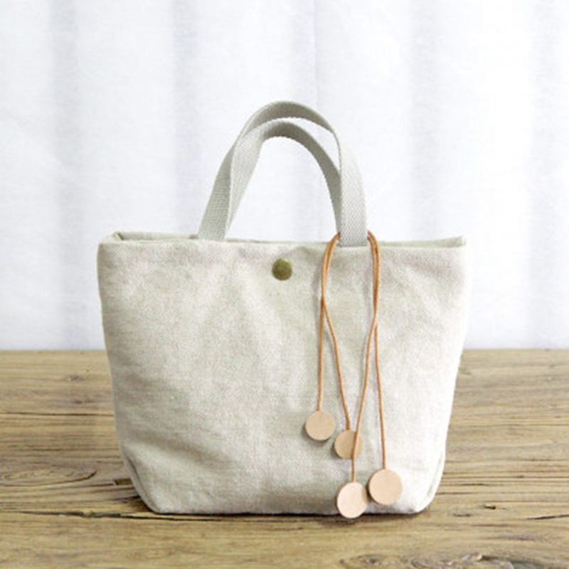 Vakosametti Solid Canvas Casual Bag Käsilaukku