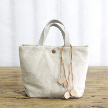 Vakosametti Solid Canvas Casual Bag Käsilaukku