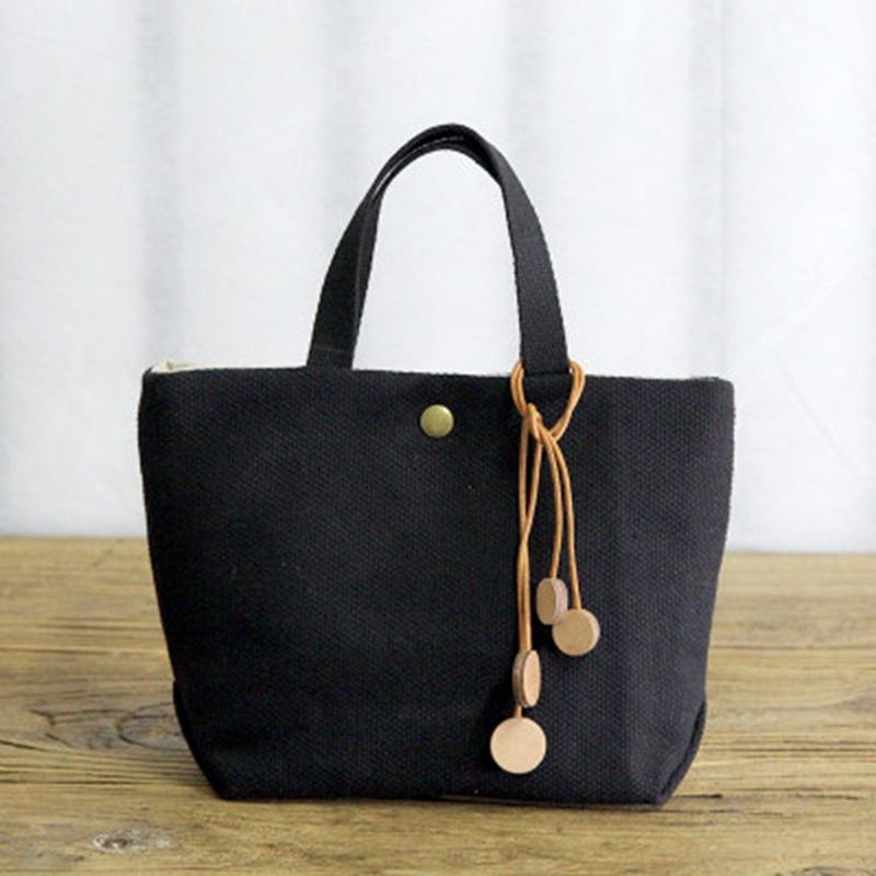 Vakosametti Solid Canvas Casual Bag Käsilaukku