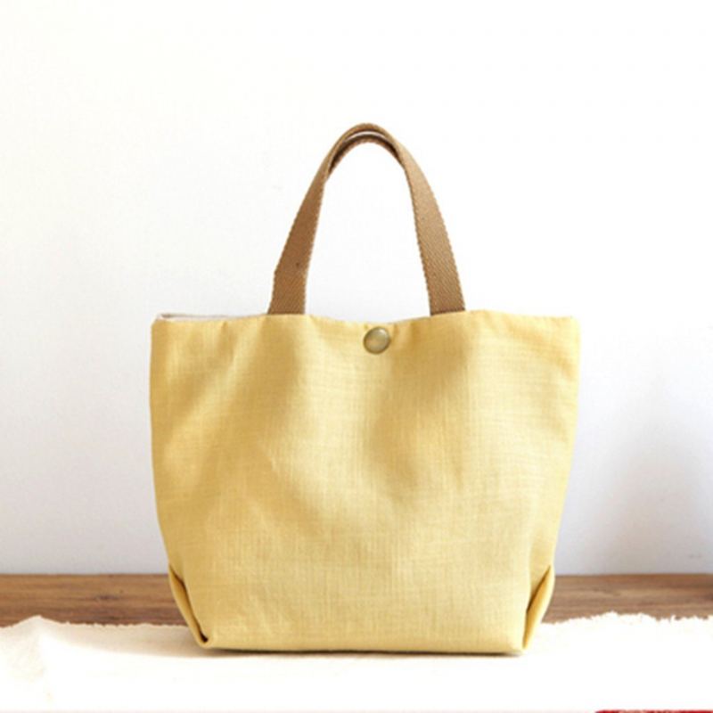 Vakosametti Solid Canvas Casual Bag Käsilaukku