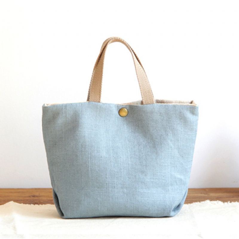 Vakosametti Solid Canvas Casual Bag Käsilaukku