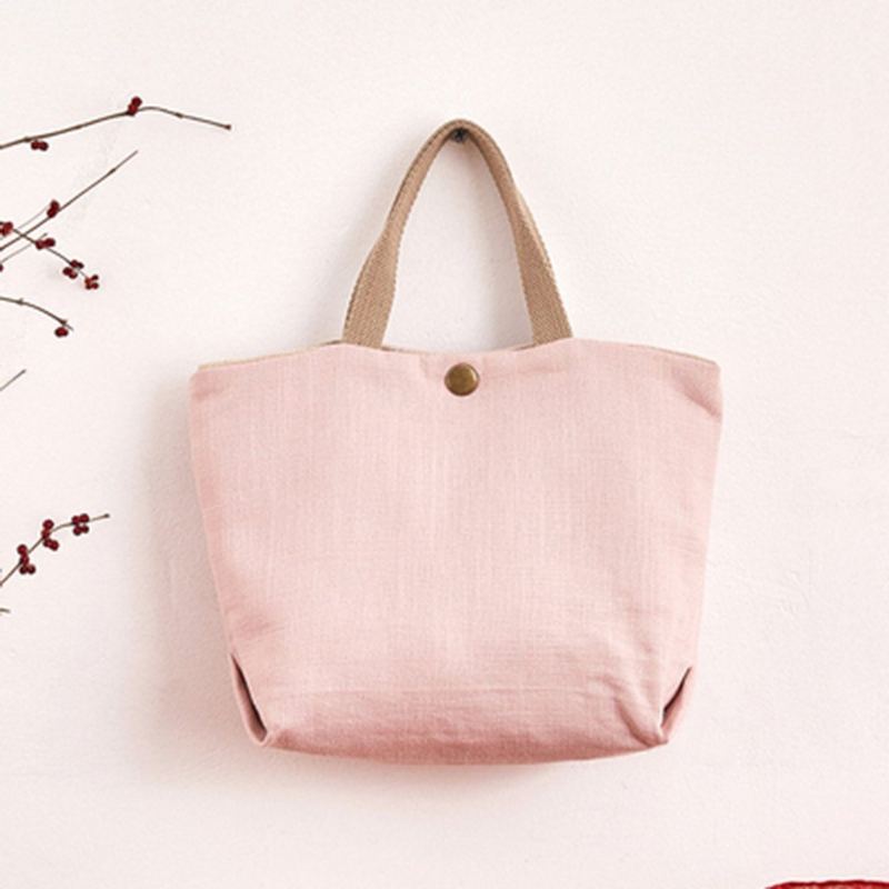 Vakosametti Solid Canvas Casual Bag Käsilaukku