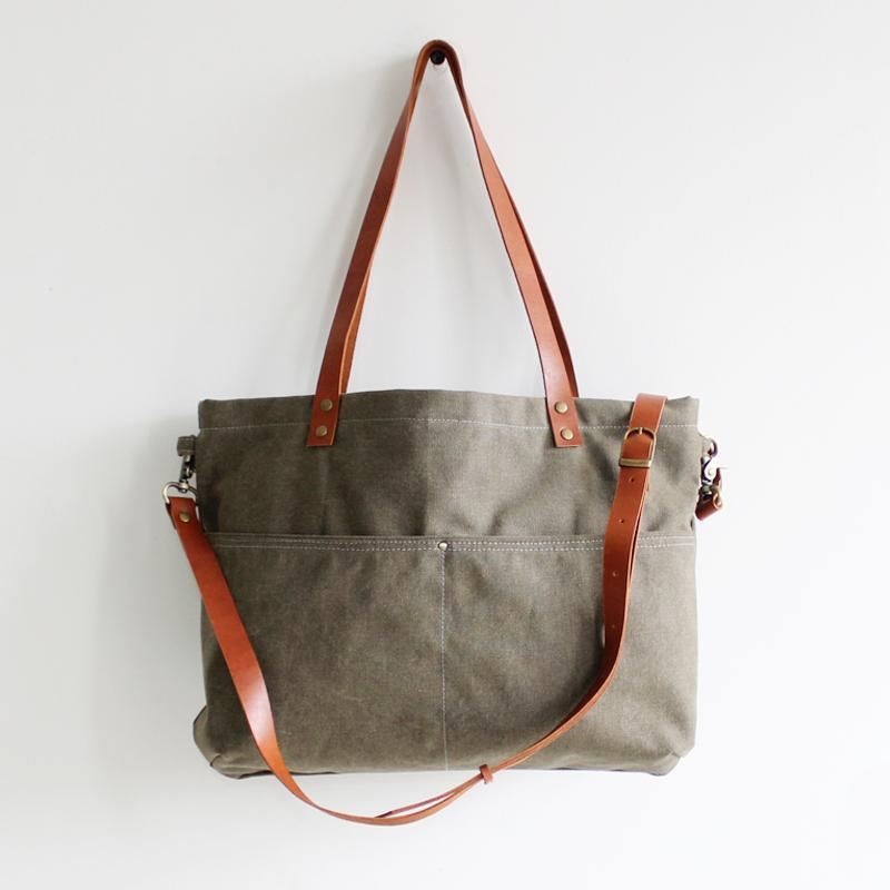 Vintage Canvas Bag Causal Käsilaukku